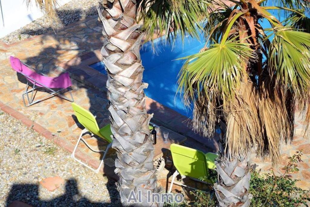 Las Palmeras - Ein Stueck Vom Paradies - Behagliches Haus Mit Pool Algodonales Exteriér fotografie